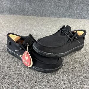 PITAS Shoes Mens 12 Black Slip On Casual Loafers Comfortable WP150 DANI